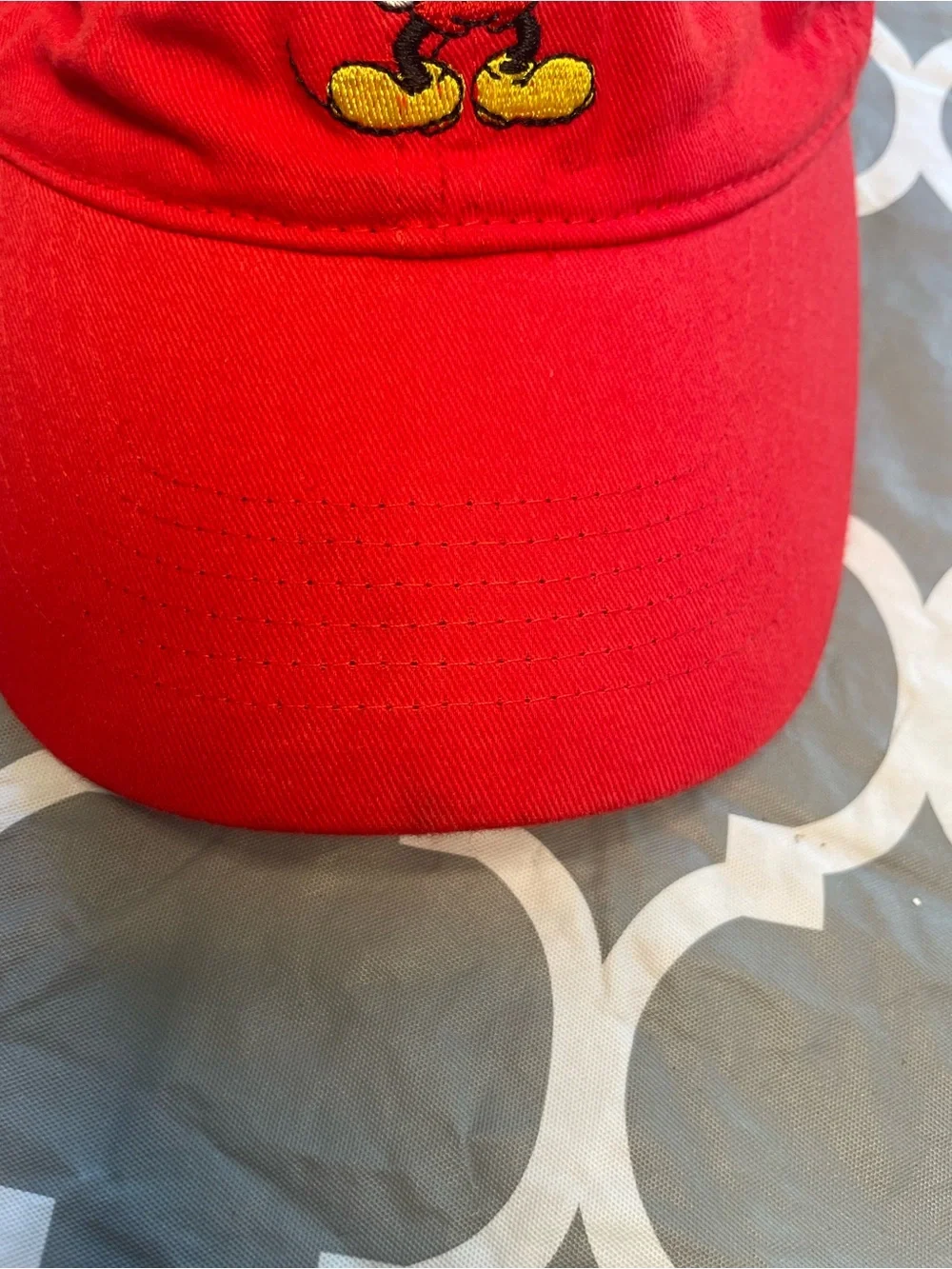 Toddler boys Mickey Mouse Embroidered Baseball Cap with cloth closure Disney fun